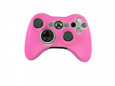 Чехол Силиконовый для джойстика Xbox 360 (Розовый)