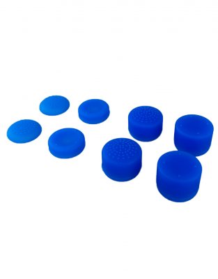 Накладки на стики универсальные для джойстика Playstation / Xbox комплект 8шт синие (PS3/PS4/PS5/Xbox360)