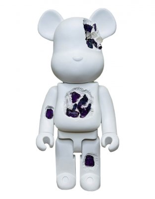 Bearbrick Art OverTurn Purple Crystal (Фиолетовый Кристалл) 1000% (70см)