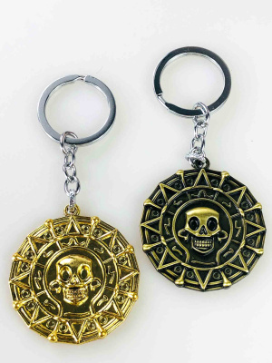 Металевий брелок з піратським черепом — стильний геймерський та колекційний аксесуар
