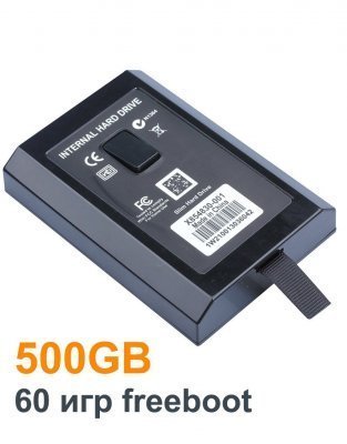 HDD Xbox360 500 ГБ Жесткий диск Оригинал Б/У 60 игр Freeboot
