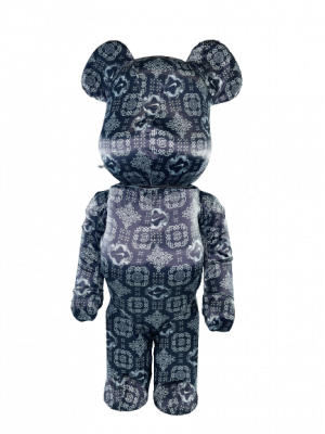 Bearbrick x Clot x Nike (Черный шелк) 1000% (70 см)