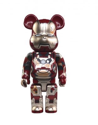 Bearbrick Iron Man Mark Xlii (42) Damage Ver. 400% (28 См)