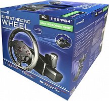 PS 4 Руль ARTPLAYS Street Racing Wheel Turbo C900 совместим с PS3, ПК, Xbox ONE, Xbox 360