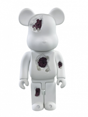 Bearbrick Art OverTurn Purple Crystal (Фиолетовый Кристалл) 400% (28см)