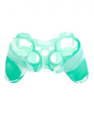 Силиконовый чехол на джойстик PS3 Прозрачно-Салатовый