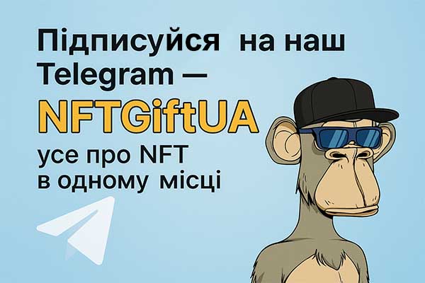 Підписуйся на наш Telegram — NFTGiftUA: усе про NFT в одному місці