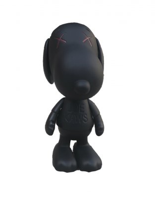 Kaws X Peanuts Snoopy Joe Kaws Виниловая Фигурка (Черный) - 20 см