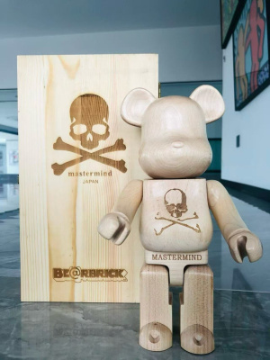 BEARBRICK × Karimoku × mastermind JAPAN 400% White