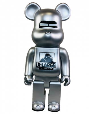 Bearbrick x XLarge x Hajime Sorayama Silver 1000% (70 см)