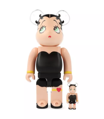Bearbrick Betty Boop Чорний 400% (28см)