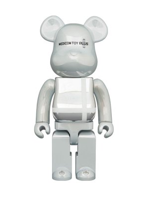 Bearbrick Medicom Toy Plus White Chrome 400% (28см)