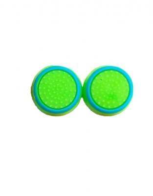 Накладки на стики зеленые с синим ободком