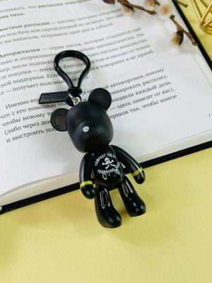 Брелок Bearbrick Череп (Черный)