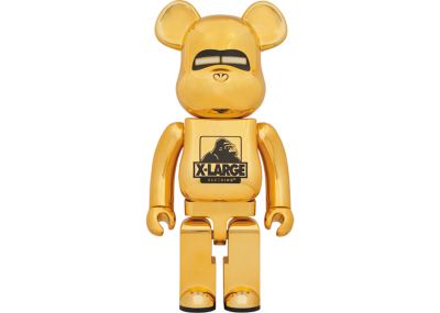 Bearbrick x XLarge x Hajime Sorayama Gold ABS 400% (28см)