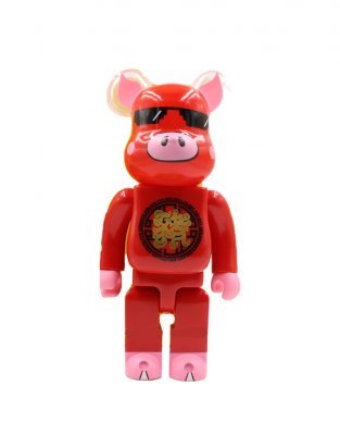 Bearbrick Свинья красный 400% (28см)