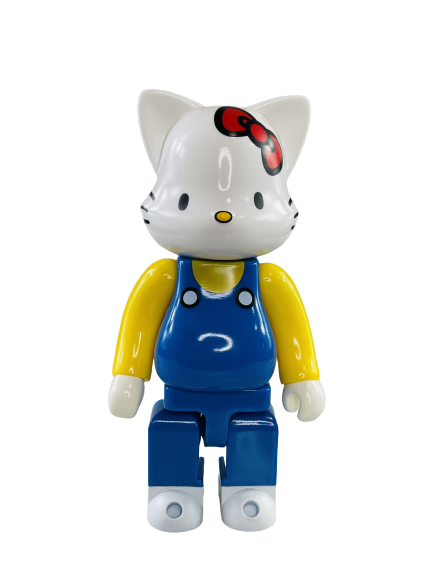 Bearbrick Hello Kitty Синий Комбинезон 400% (28см)