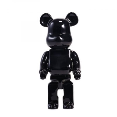 Bearbrick Смола Глянцевый Черный 400% (28см)