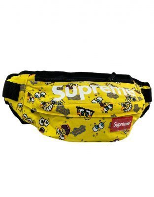 Сумка-бананка Supreme Губка Боб (Желтая)