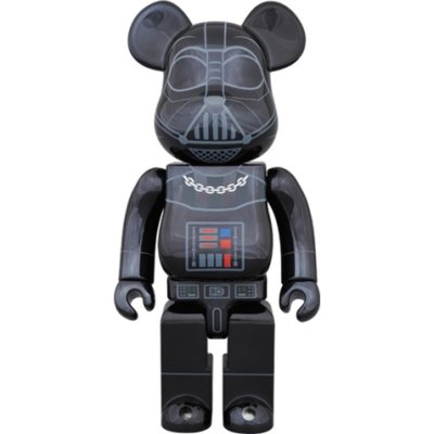 Bearbrick Darth Vader Chrome Ver. 400% (28см)
