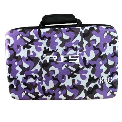 PS5 сумка для транспортування прямокутна з відділенням для навушників та геймпадів  хакі фіолетовий PS5 сумка для транспортування прямокутна з відділенням для навушників та геймпадів  хакі фіолетовий