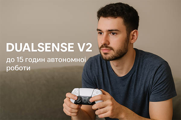 DualSense V2 — оновлений контролер PS5 з автономністю до 15 годин