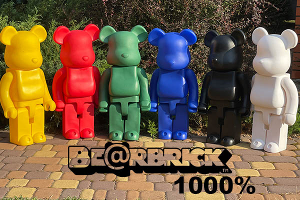 Bearbrick 1000% (70 см): Унікальні колекційні фігурки для фанатів мистецтва та поп-культури