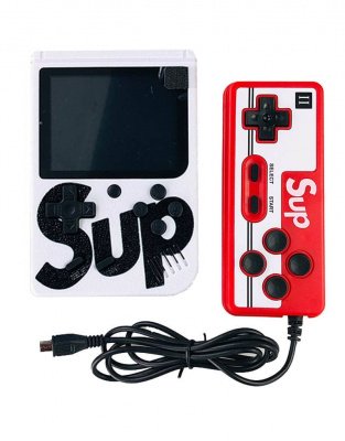 Портативная Приставка SUP GAME BOX 400 in 1 + джойстик для 2х игроков на ТВ Белый