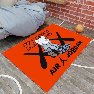 Ковер Kaws Air Jordan Passing Through Горизонтальный Оранжевый