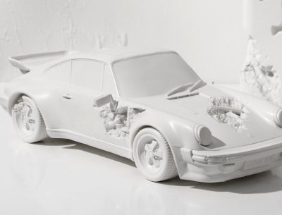 Фигурка Porsche 911 Turbo Eroded Дэниел Аршам (Белый)