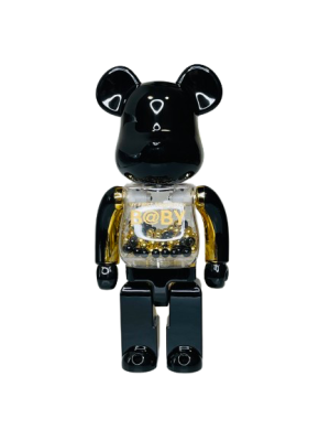 Bearbrick My First Baby Innersect (Черный) 400% (28см)