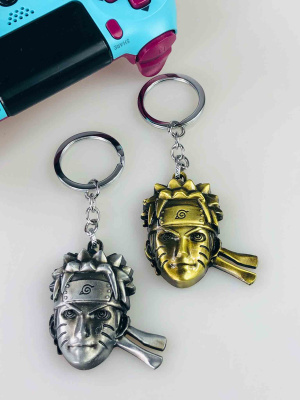 Брелок Naruto Uzumaki (Наруто Узумакі) металевий — срібний / золотий