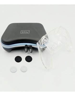 Сумка для зберігання ігрового контролера PS5 Контролер Crystal Case + Rocker Cap + сумка для захисту EVA, набір 6-в-1 DualSense HBP-286