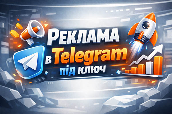 Реклама в Telegram під ключ: Ads, прасування, масштабування