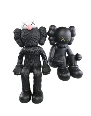 Kaws Bff Seeing Watching Black Фигурка (черный/черный) - 37 см