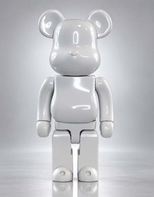 Bearbrick Белый Глянцевый 400% (28см)