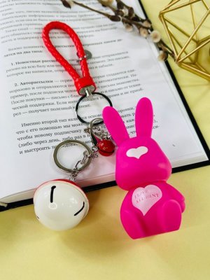 Брелок Кролик Погремушка (Красный)