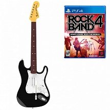 PS4 Комплект для Rock Band 4 (игра + гитара) Wireless Fender Stratocaster (RB491268ES02/02/1) (PS4)