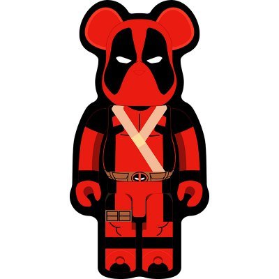 Ковер Bearbrick Дэдпул