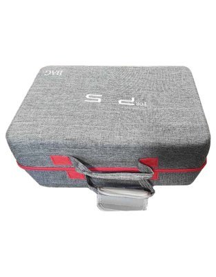 PS5 сумка для транспортування прямокутна з відділенням для навушників та геймпадів сіра