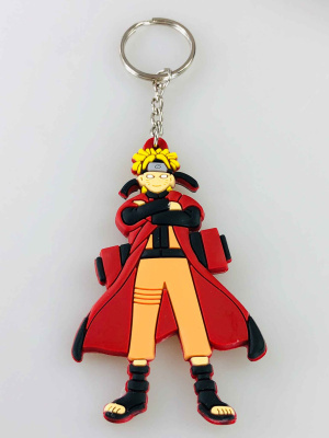 Наруто в червоному плащі (Брелок селіконовий)