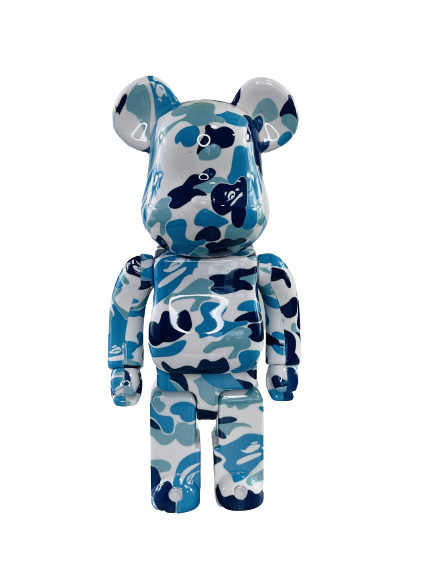 Bearbrick A Bathing Ape ABC Camo Blue 400% (28см)