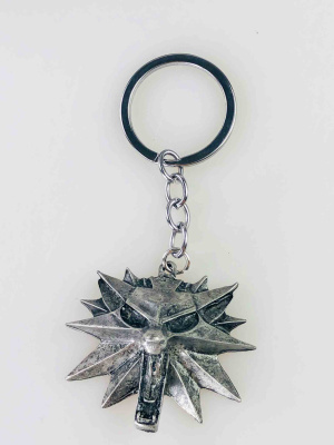 Металевий брелок “Медальйон Школи Вовка” з культової серії The Witcher