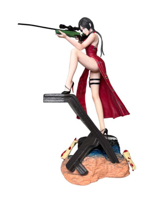 Фігурка Resident Evil — Ada Wong у червоній сукні зі снайперською гвинтівкою (36 см)