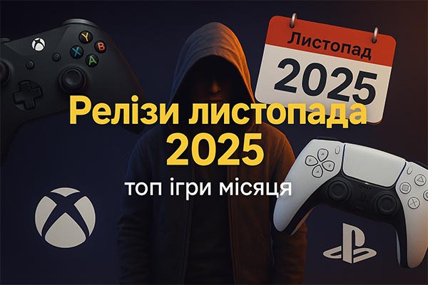 Релізи ігор листопада 2025 — нові ігри для PS5, Xbox і Switch 2 Релізи ігор листопада 2025 — нові ігри для PS5, Xbox і Switch 2
