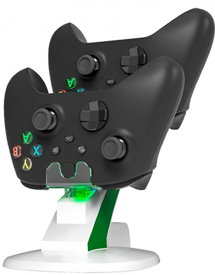 Зарядная станция для джойстиков + 2 аккумулятора Xbox Series HBX-257 Белая