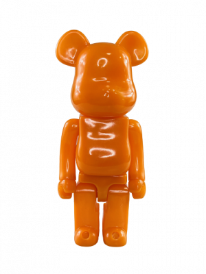 Bearbrick Однотонный (Оранжевый) 400% (28 см)