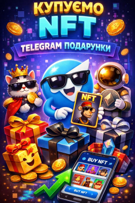 Продати NFT Telegram подарунки (Gifts, TON) — швидкий викуп Telegram NFT