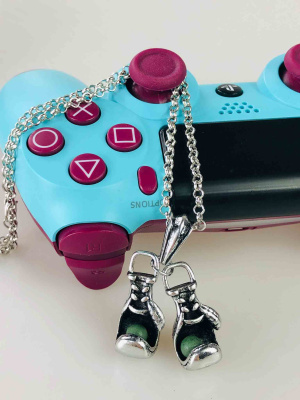 Кулон-підвіска “Боксерські рукавиці” для геймерів — ігровий металевий амулет на ланцюжку