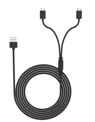Кабель зарядки USB Type-C 2-в-1 JYS-NS195